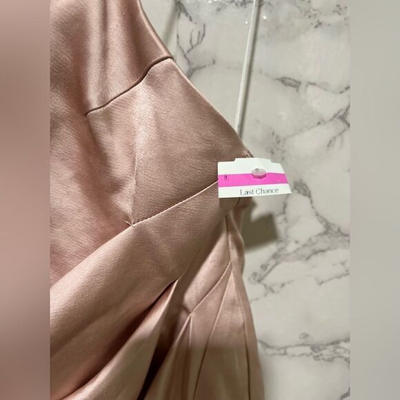 Significant Other Satin T Strappy Back Mini Dress - Picture 2 of 6